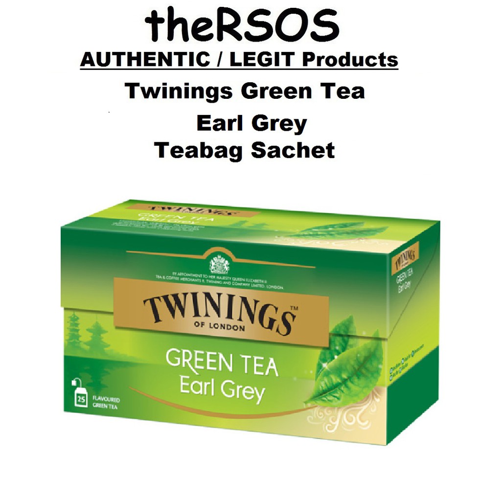 Twinings Green Tea Earl Grey (Tea bag Sachet) Shopee Philippines