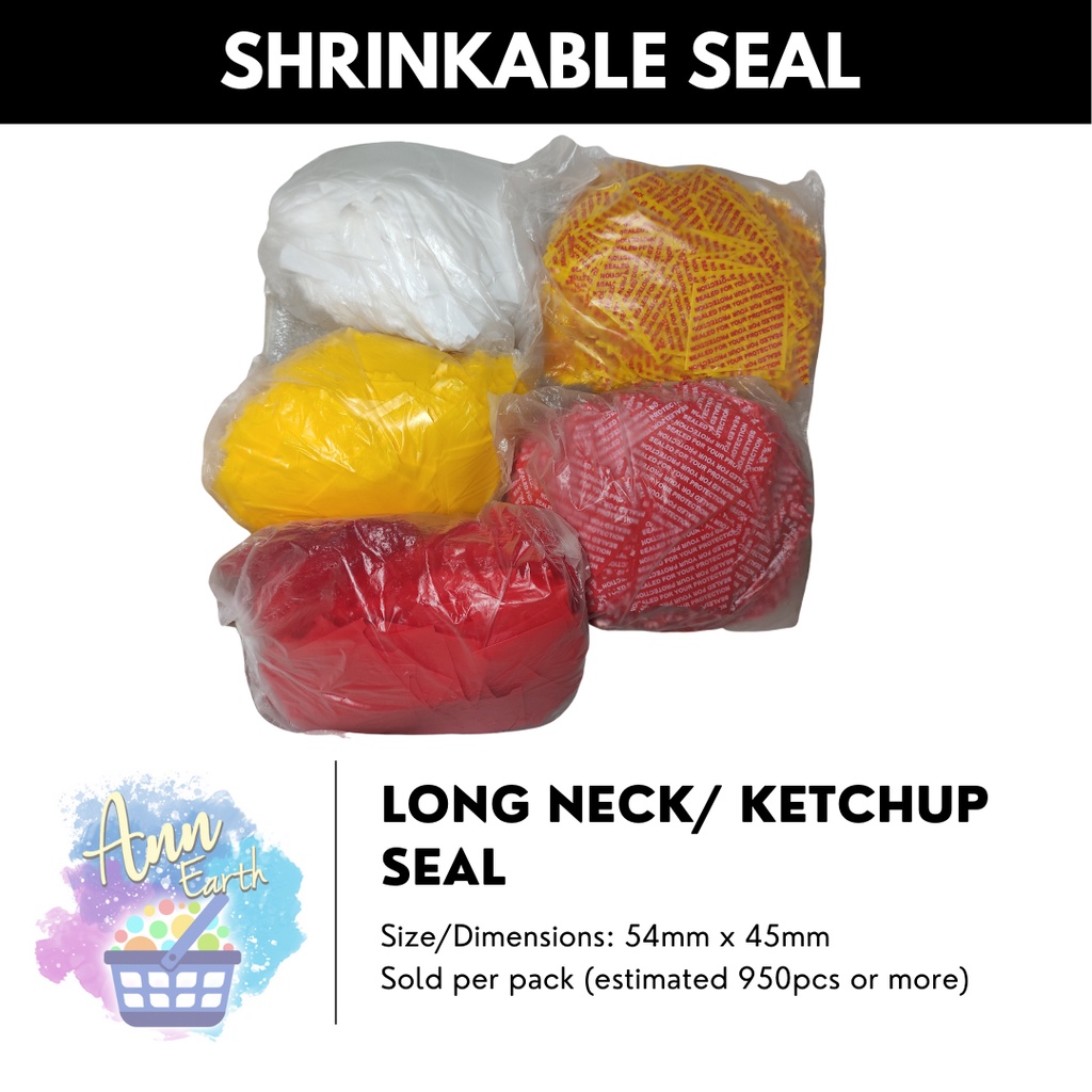 [1 PACK] Plastic Seal (Selyo) for Long Neck/Ketchup/Tanduay/Litro