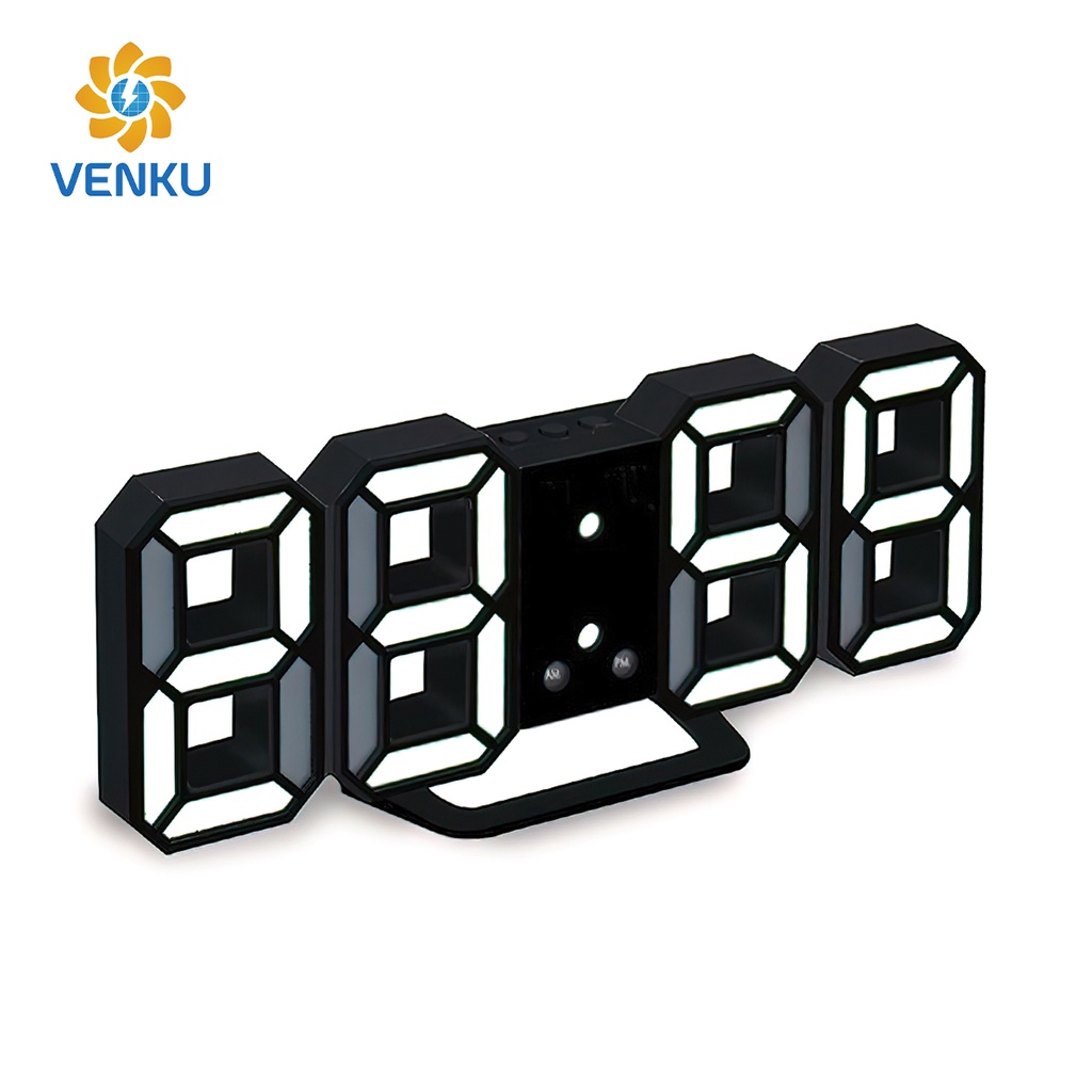 Modern Digital 3D LED Wall Clock Shopee Philippines