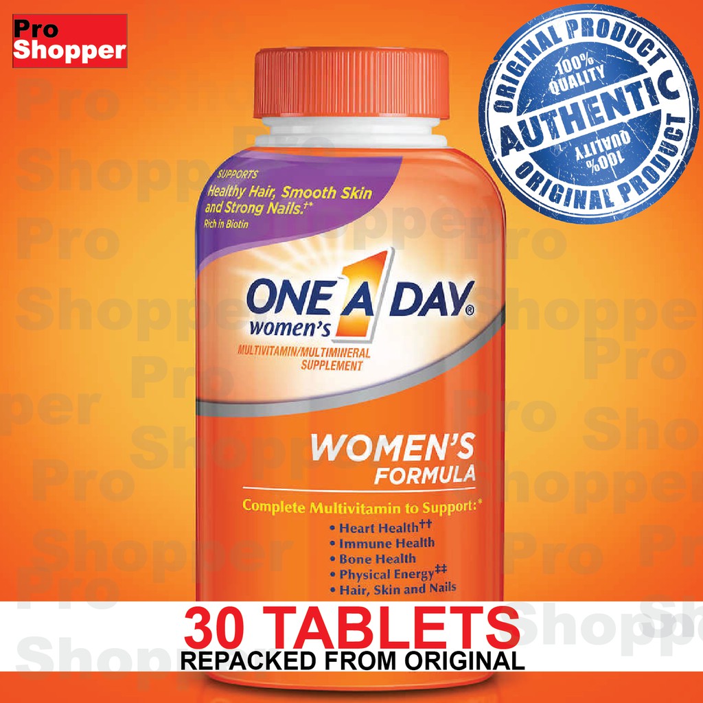 One A Day Women's Multivitamin 30 Tablets Shopee Philippines