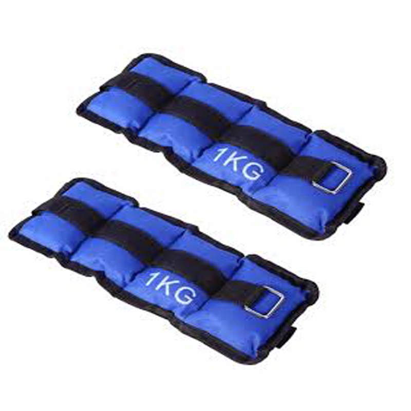 1kg Pair Ankle sand Weight Velcro Adjustable Leg Wrist Strap Shopee
