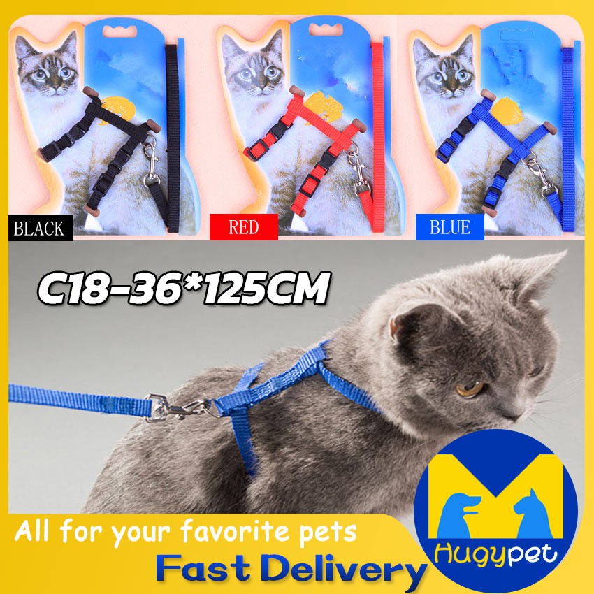 3 Colors Cat Collar Harness and Leash For Kitten Cat Halter Cat Collar