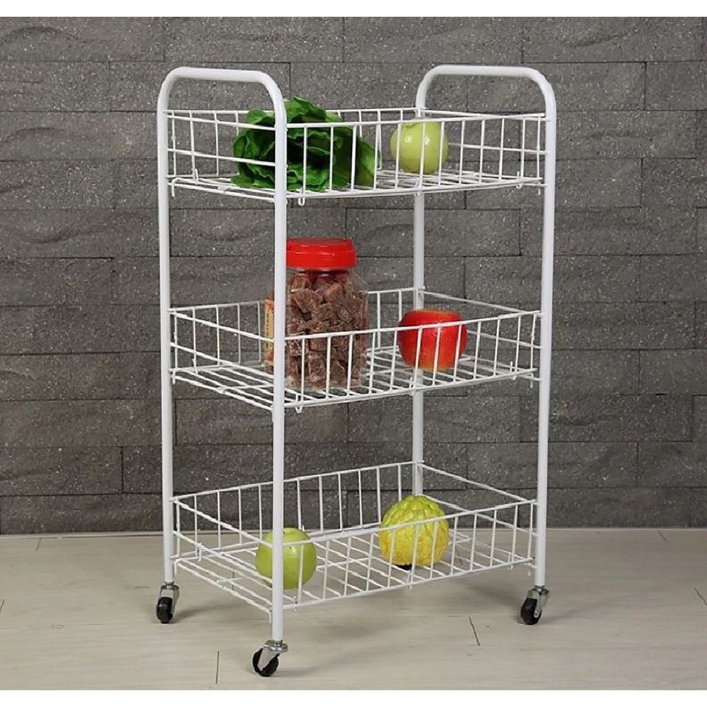 3 Tier Stainless Steel Food Kitchen Trolley Cart Shopee Philippines