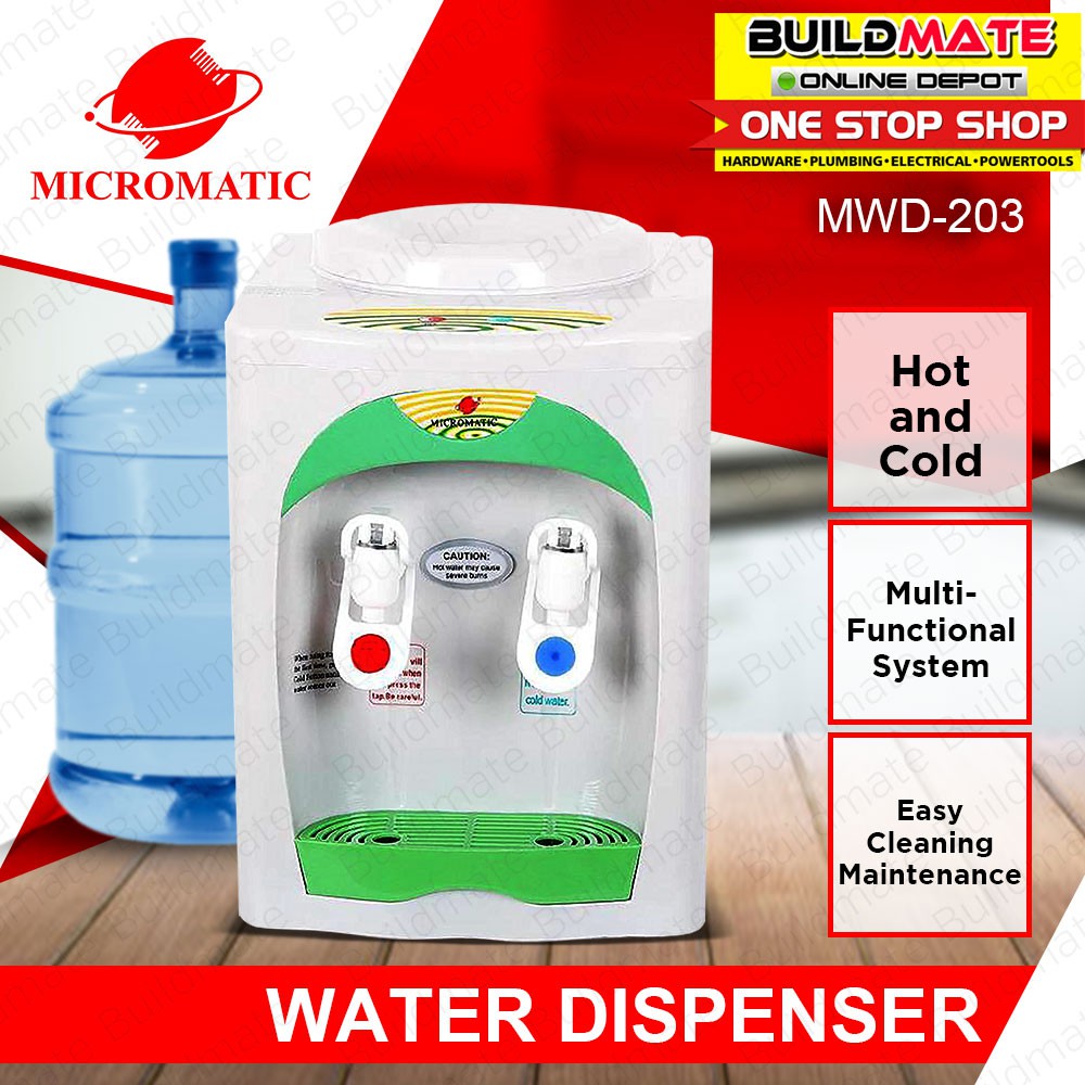 MICROMATIC Water Dispenser Table Top Hot and Cold 450W MWD203