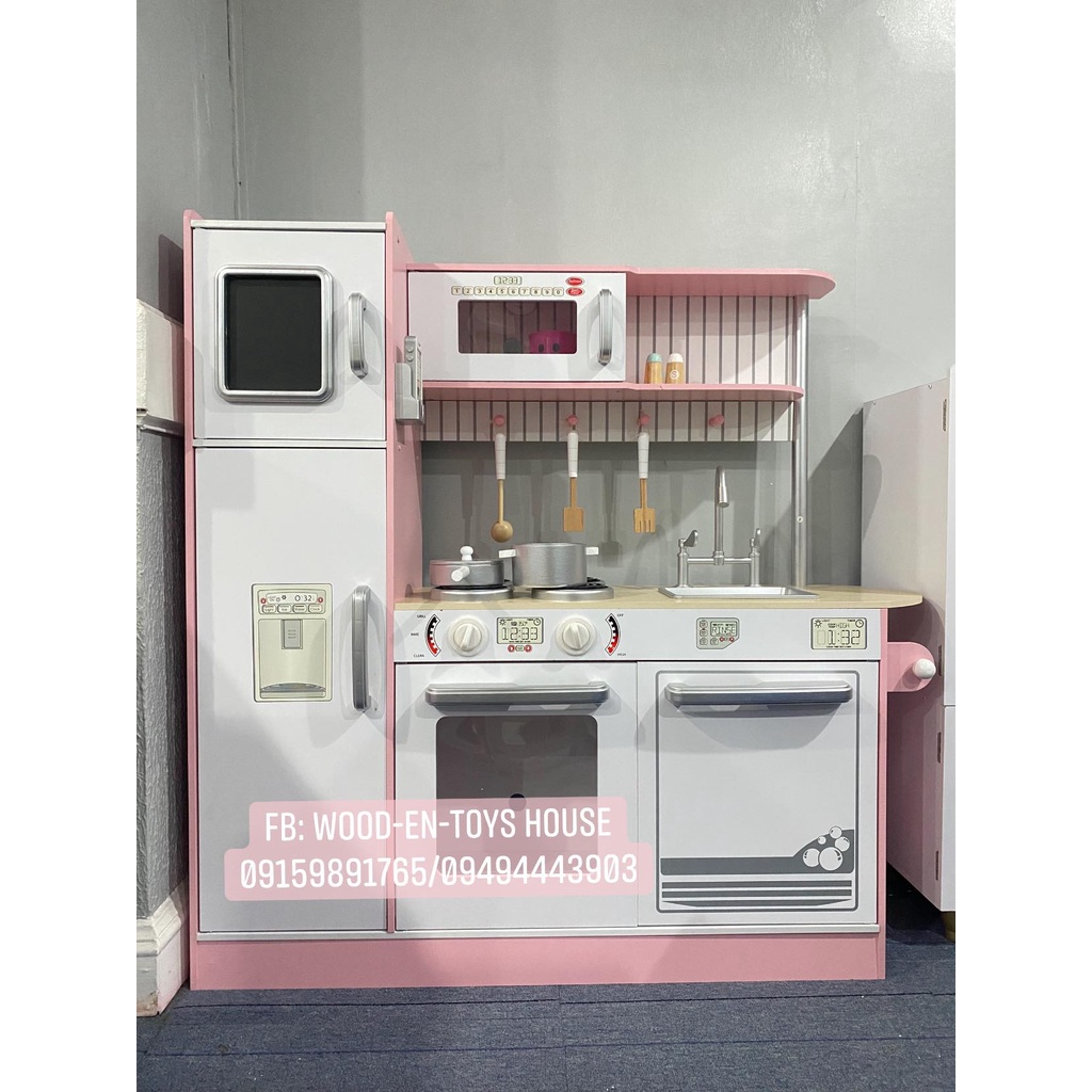 Wooden Big Kitchen Set With Accessories Shopee Philippines