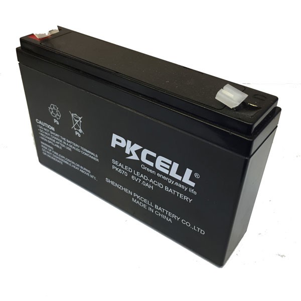 Battery 6v 7ah VRLA Rechargeable Battery PKCell PK670 Toy Car Emergency