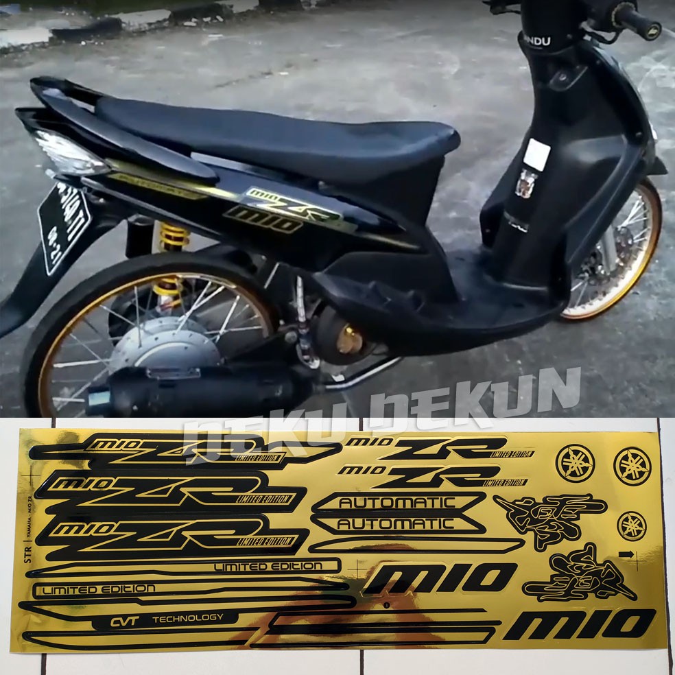 Mio Zr Gold Striping Mio Sporty Mio Smile Sticker Shopee