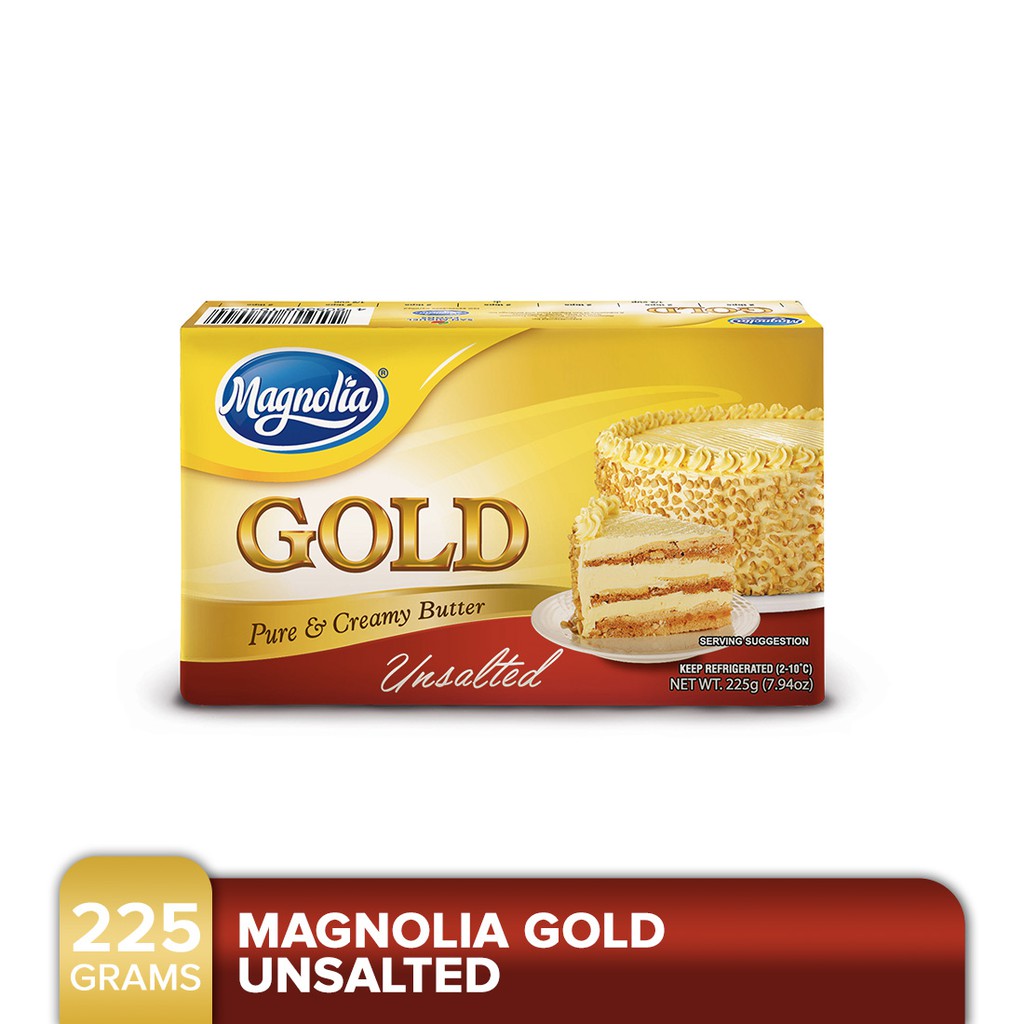 Magnolia Gold Butter Unsalted 225g Shopee Philippines
