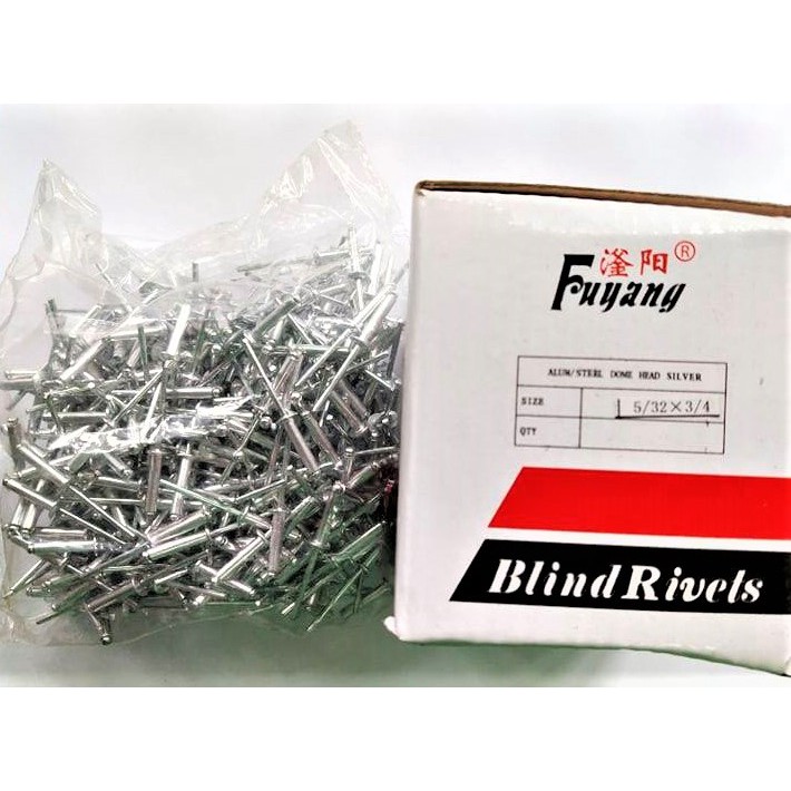 Aluminum Blind Rivet 5/32 x 3/4 inches ( Approx. 350 pcs per box