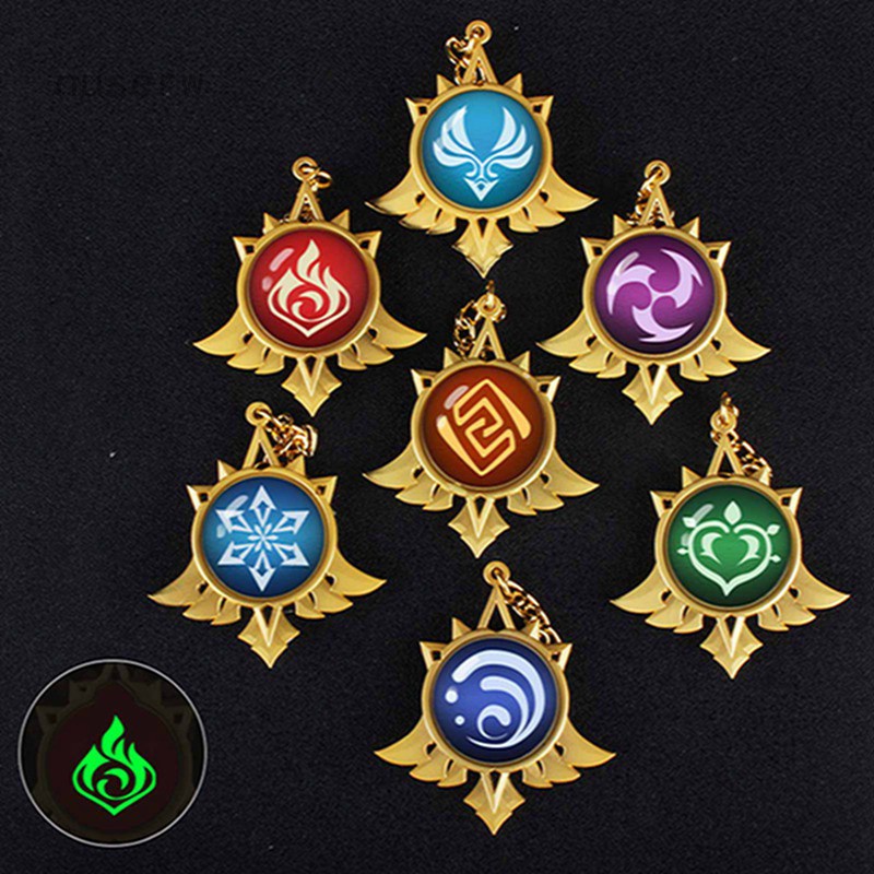 Genshin Impact keychain Genshin impact eyes of god keychains Acrylic keychain Genshin Impact