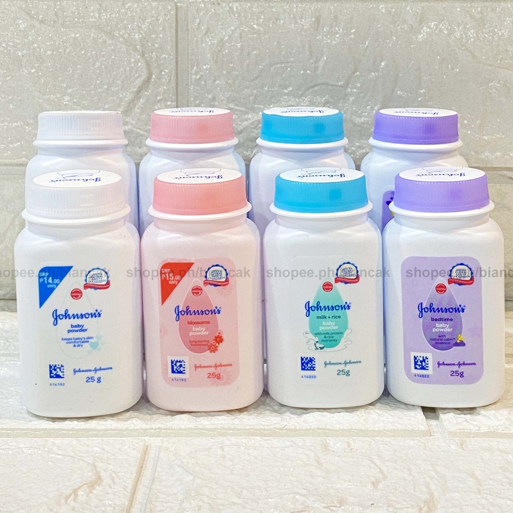 25G 50G JOHNSONS BABY POWDER WHITE RICE MILK BEDTIME BLOSSOMS PRICKLY HEAT COOLING (BEAUTY