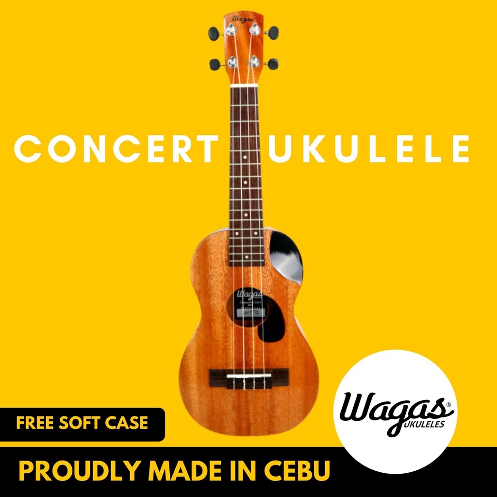 Wagas Concave Concert Ukulele Shopee Philippines