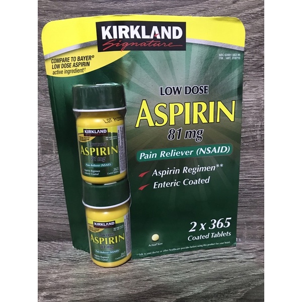 Kirkland Aspirin 365 Tablets Shopee Philippines