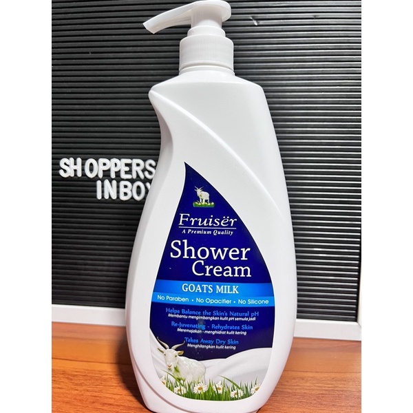 Fruiser Shower Cream Goats Milk 1000ML Shopee Philippines