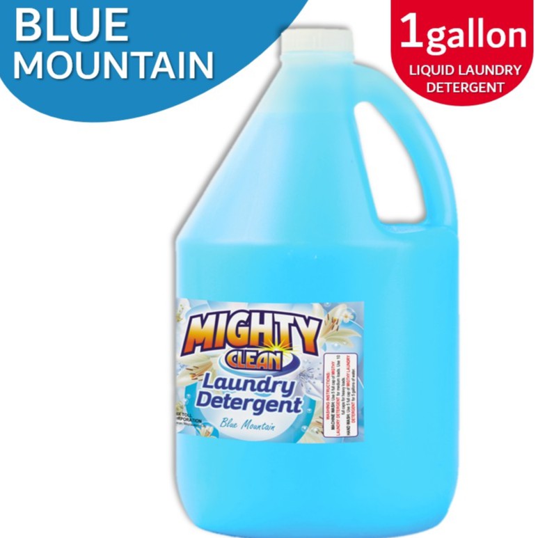 Mighty Clean Liquid Laundry Detergent Blue Mountain Scent LLD blue
