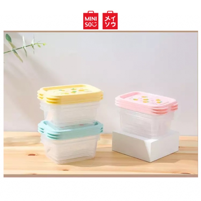 Miniso Food Container 3 Pcs Set Food Organizer Storage Fruit Series