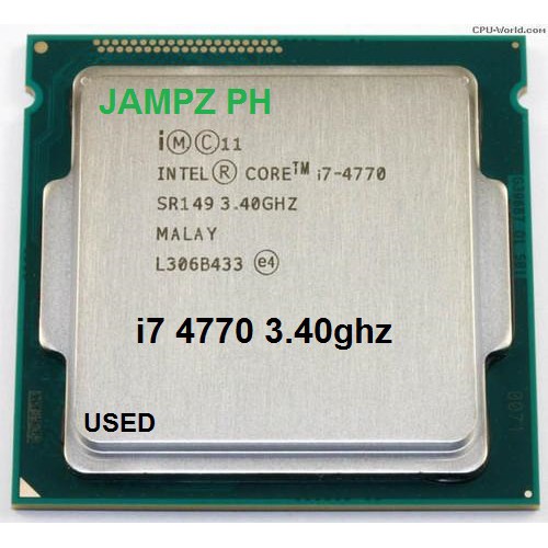 i7 4770 3.4ghz socket 1150 4th gen processor Shopee