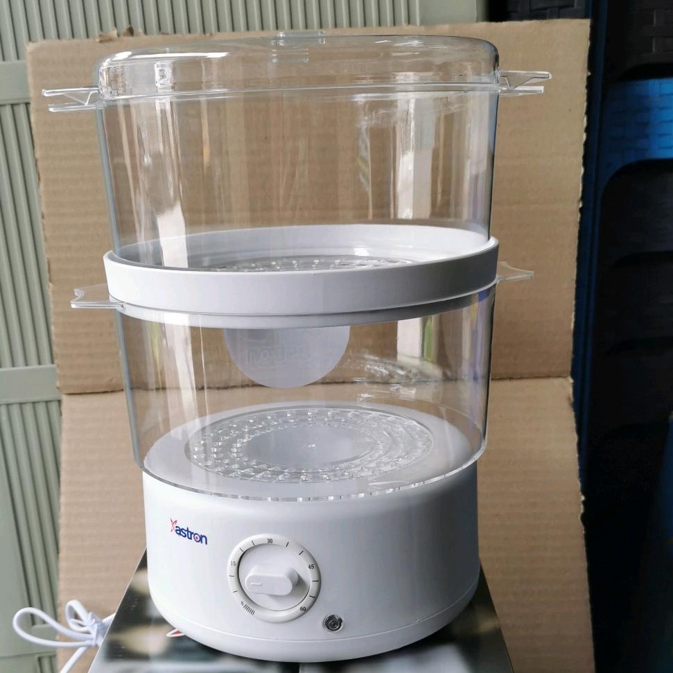 astron Electric Steamer 4.8L mini 2Layer food steamer food grade