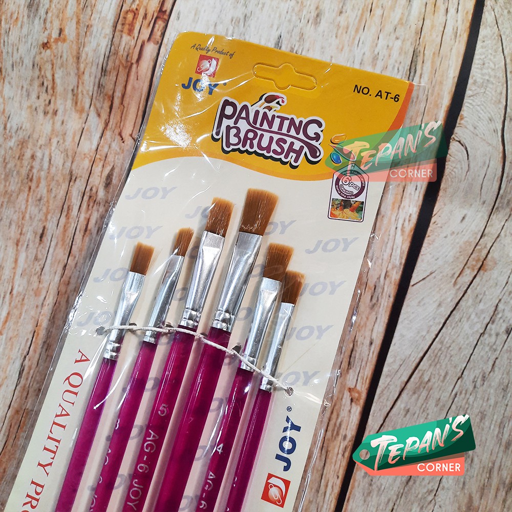 6 PAINT BRUSHES JOY (SOLD PER PACK) Shopee Philippines