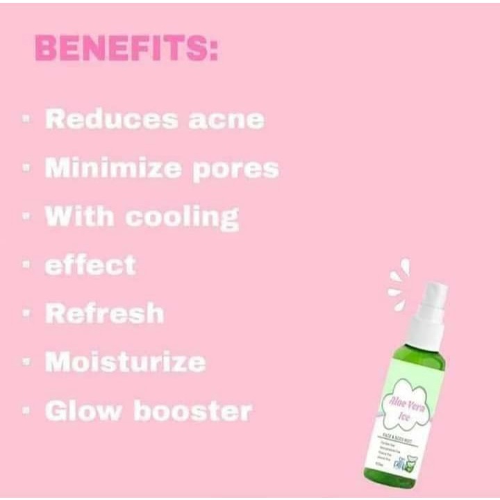 M.Q Cosmetics Selfcare Aloe Vera Ice Face and Body Mist Shopee