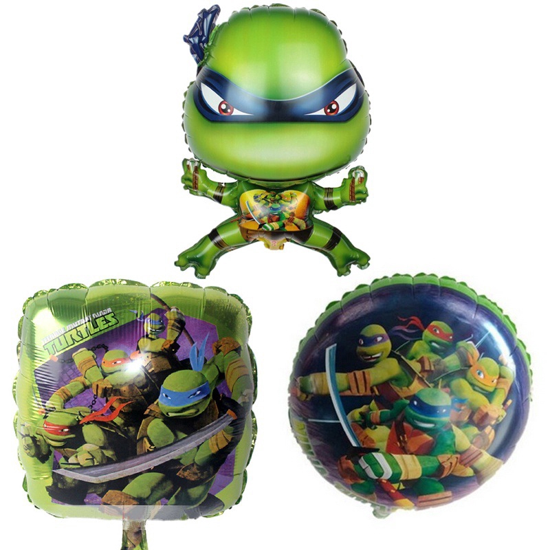 1PC Teenage Mutant Ninja Turtles Aluminium Foil Balloons Cartoon Characters kids Toys birthday