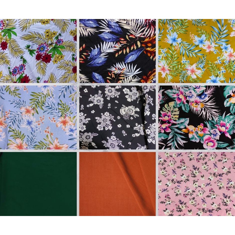 CHALLIS FABRICS per KILO Shopee Philippines