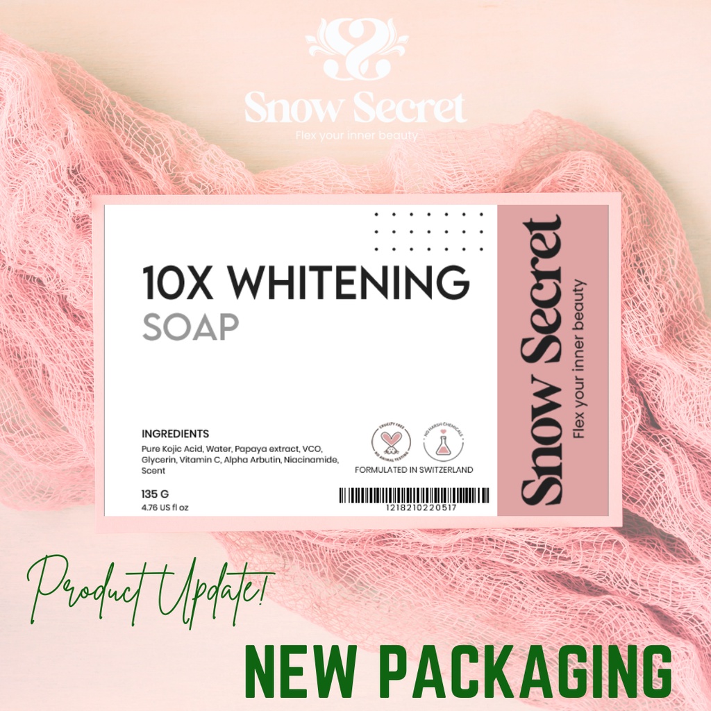 Snow Secret 10x Whitening Face and Body Soap with Niacinamide
