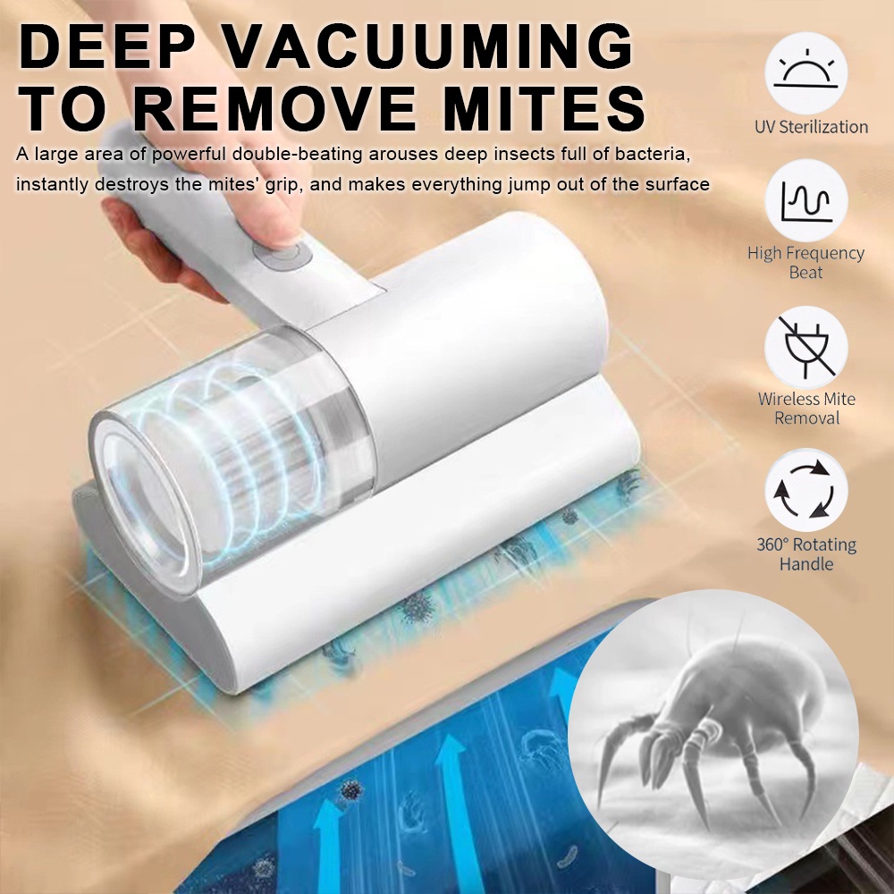 Dust mite vacuum cleaner household cordless handheld vacuum cleaner