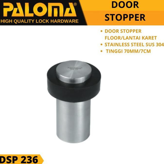 Paloma Dsp 236 Rubber Door Stopper Rubber Floor Stainless Door Stopper