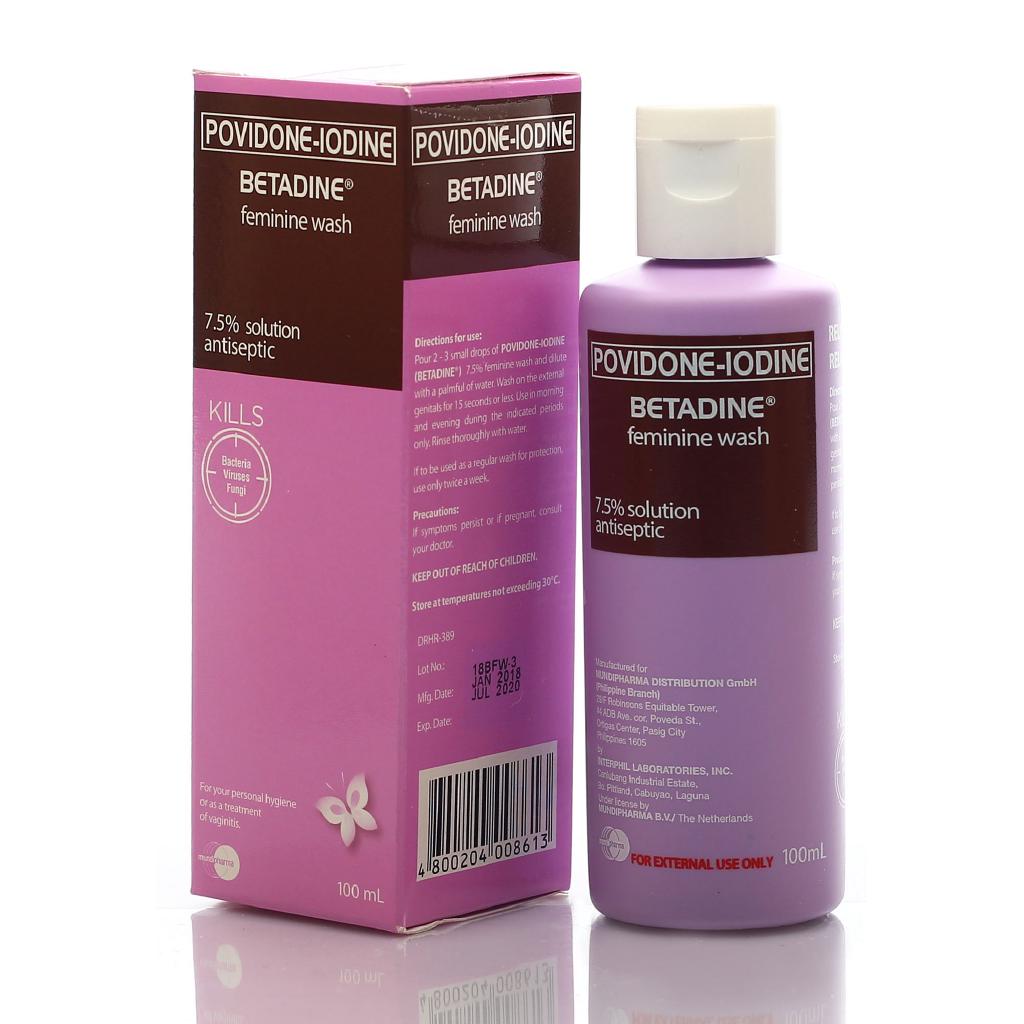 BETADINE® (PovidoneIodine) Antiseptic Feminine Wash 100mL Shopee