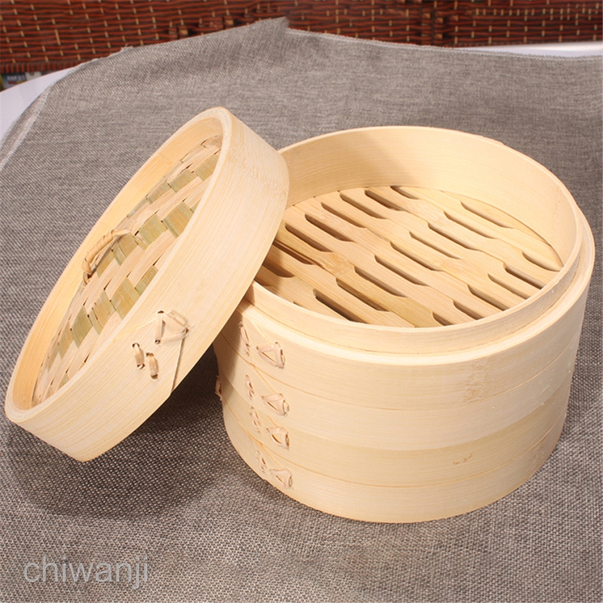 Bamboo Steamer For Dumplings, Vegetables, Chicken, Fish Steam Basket