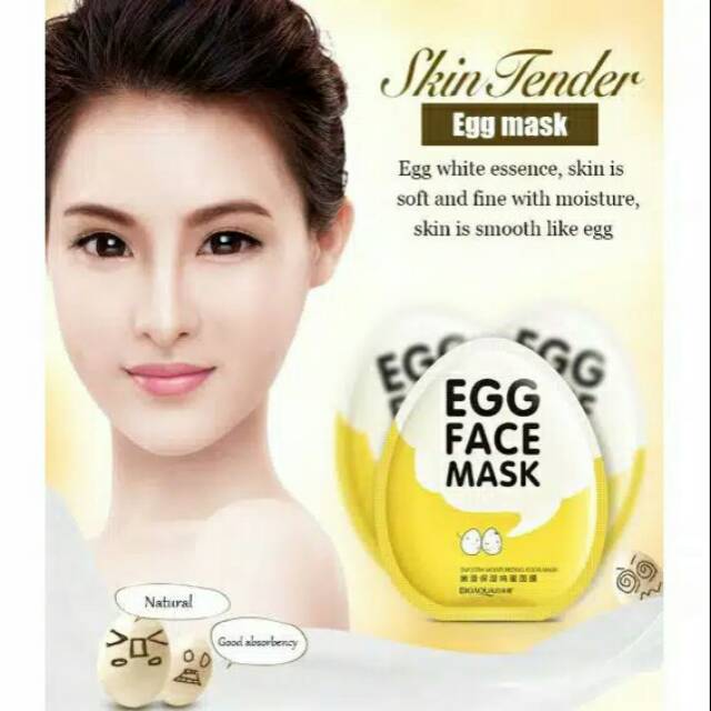 Bioaqua EGG FACE MASK ORIGINAL IMPORT 100Wholesale FACE MASKWhite