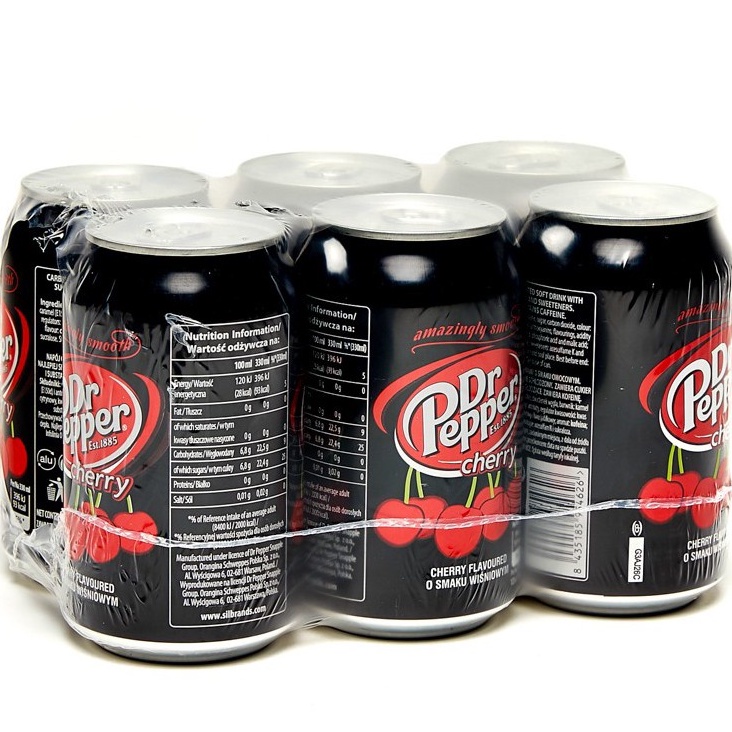 Dr Pepper Cherry Flavor Soda (6 x 330ml) Shopee Philippines