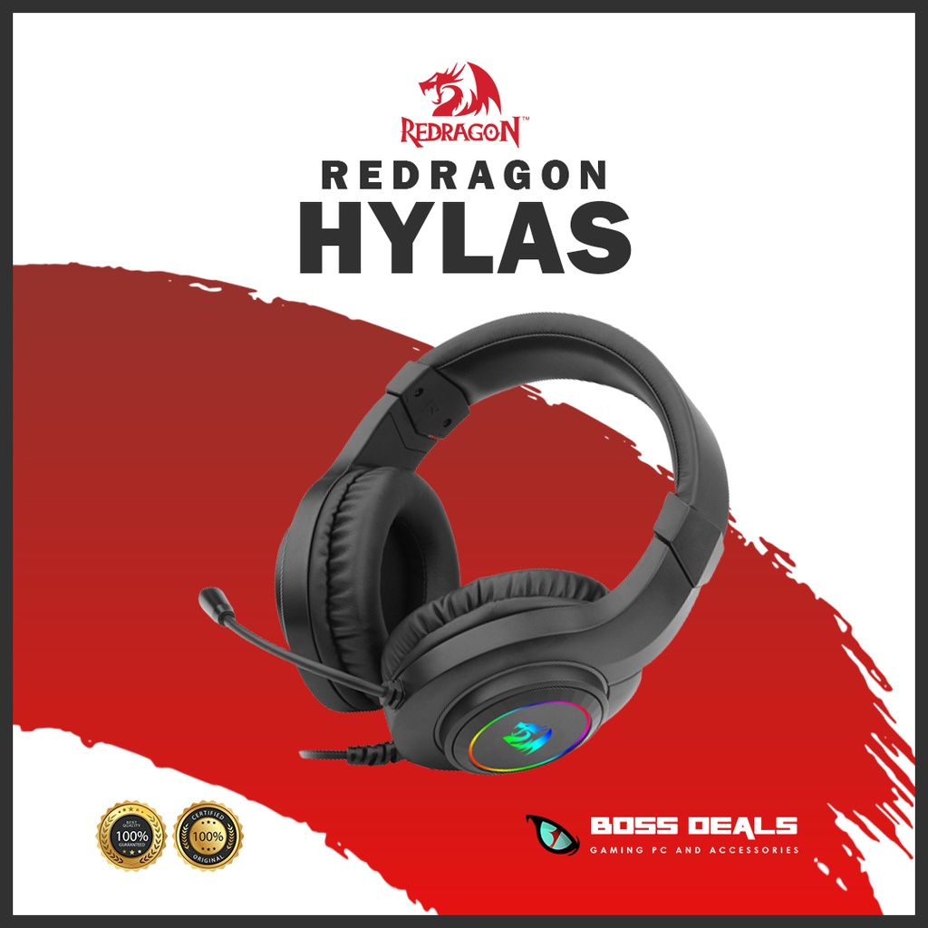 REDRAGON H260 HYLAS RGB GAMING HEADSET WITH MICROPHONE Shopee Philippines