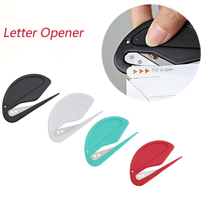 1Pc Plastic Letter Opener Mini Sharp Letter Opener Safety Mail Envelope