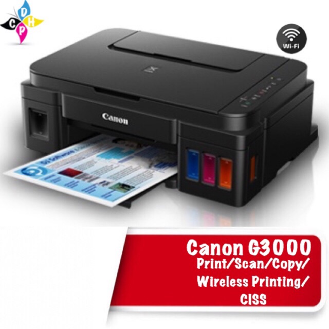 Canon Pixma G3000 AllinOne with WIFI Inkjet Printer Shopee Philippines