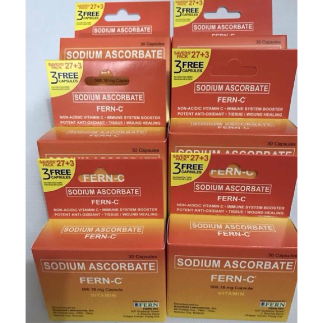 Fern C Vitamin C 30 Capsule Shopee Philippines