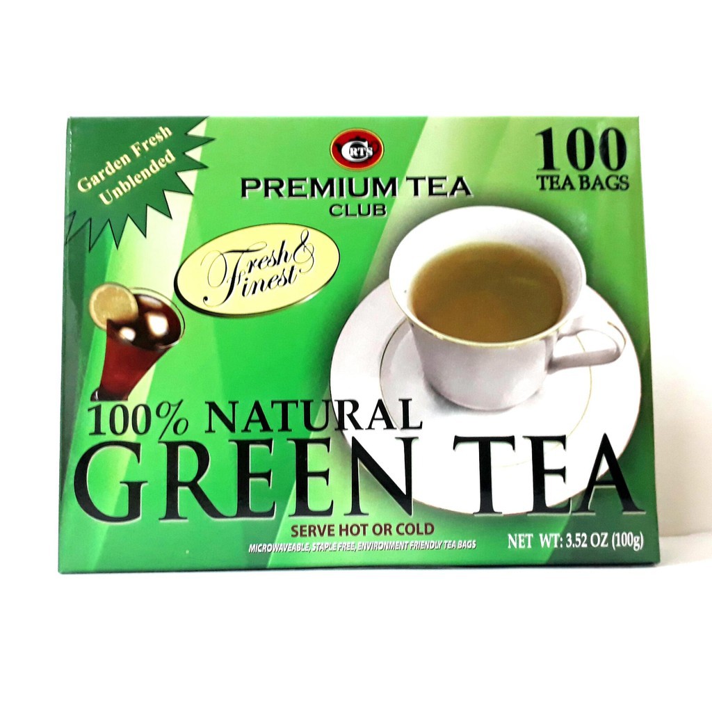 Premium Tea Club 100 Natural Green Tea 100 Bags 100g {Sri Lanka}WITH