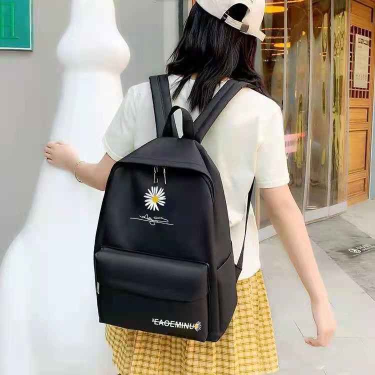 WILD FASHION Canvas Korean Casual Backpack unisex backpack Shopee