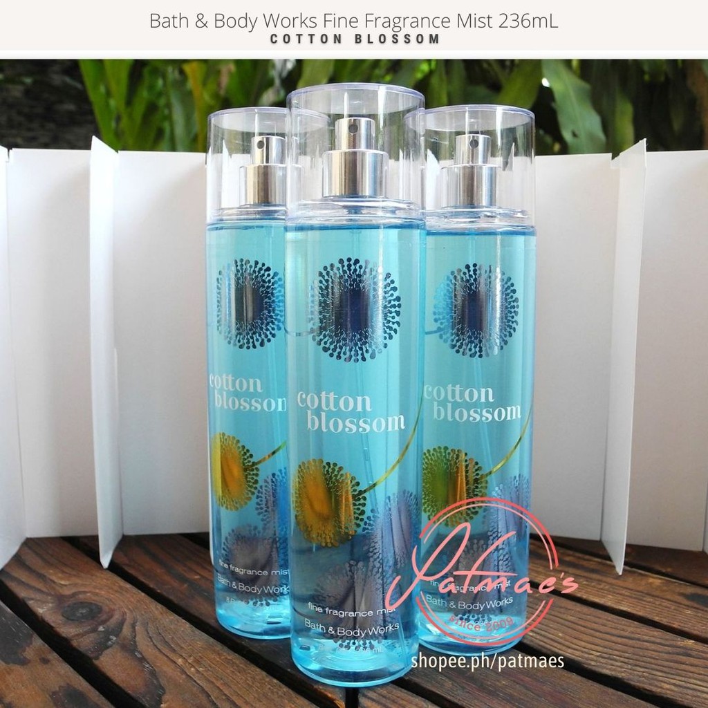 Bath and Body Works Fragrance Mist Cotton Blossom 236mL Shopee
