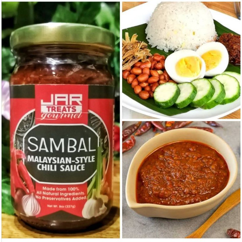 Sambal Malaysian Chili Sauce by Jar Treats Gourmet 227g