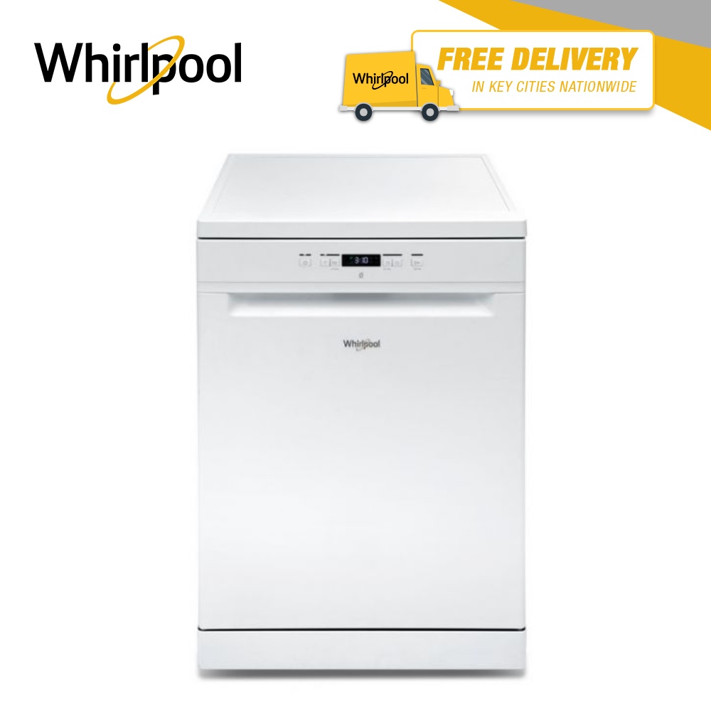 Whirlpool 60 cm Free Standing Dishwasher WFC3C26 (White) Shopee