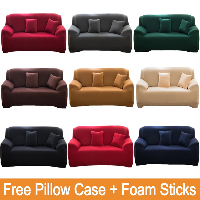【PH STOCK & COD] 1/2/3/4 Seater L Shape or Regular Shape Sofa Cover