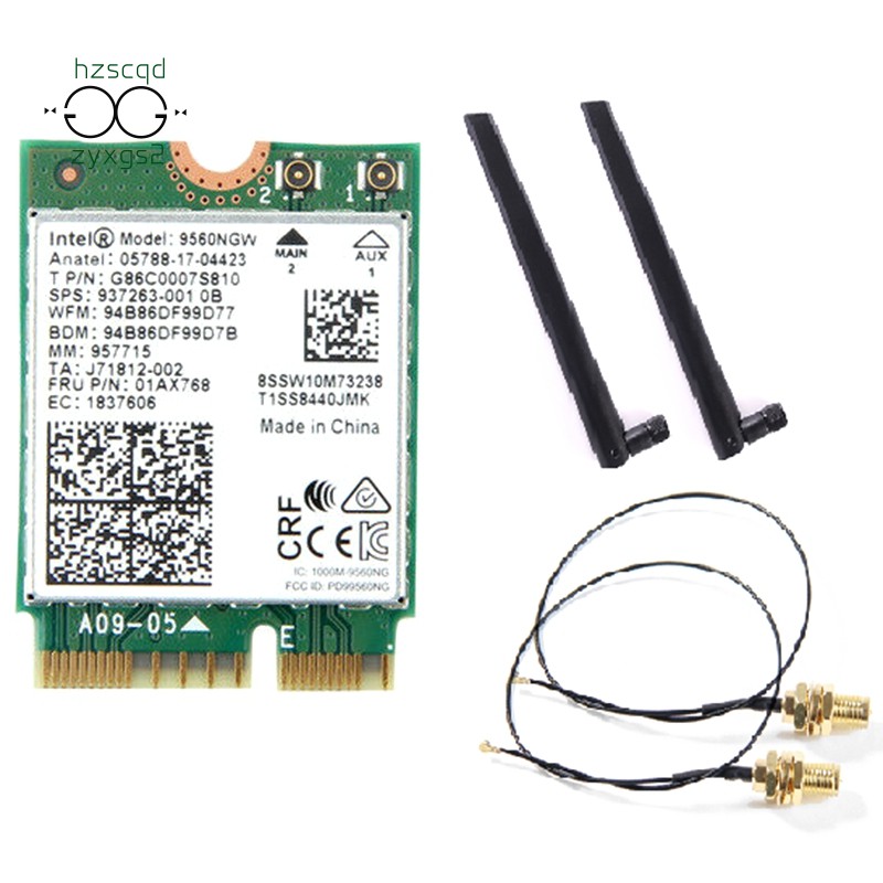 Dual Band Wireless for Intel 9560 AC 9560NGW 1.73Gbps Wifi 802.11Ac