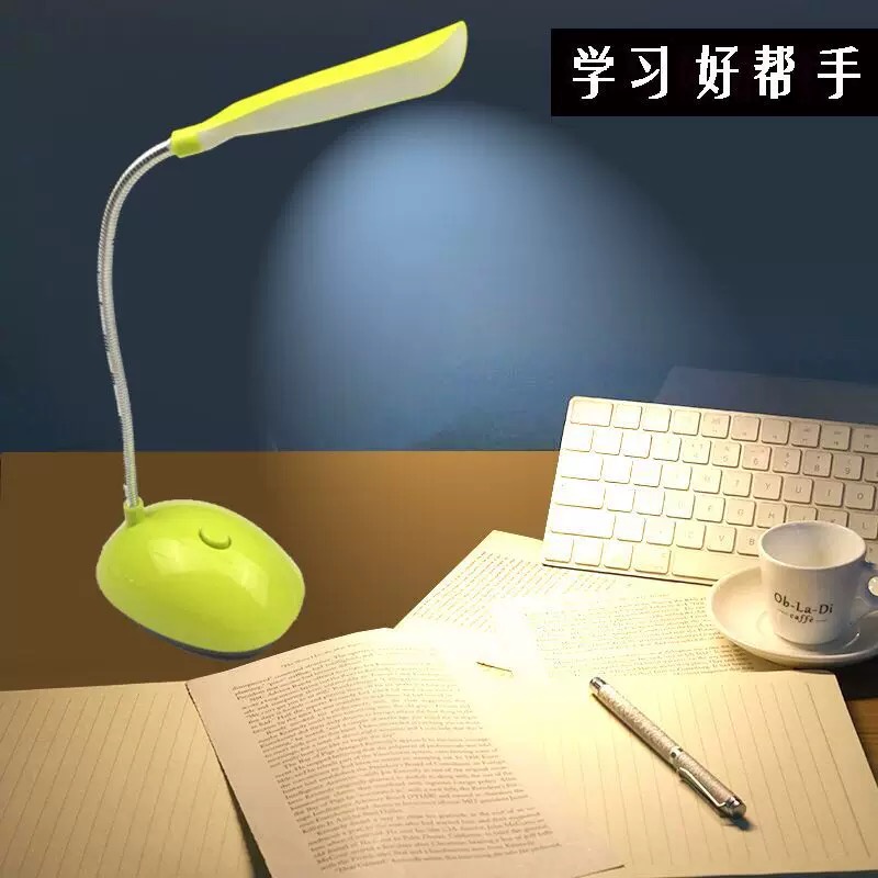 Mini LED Portable Table Lamp Flexible Reading Desk Light Battery