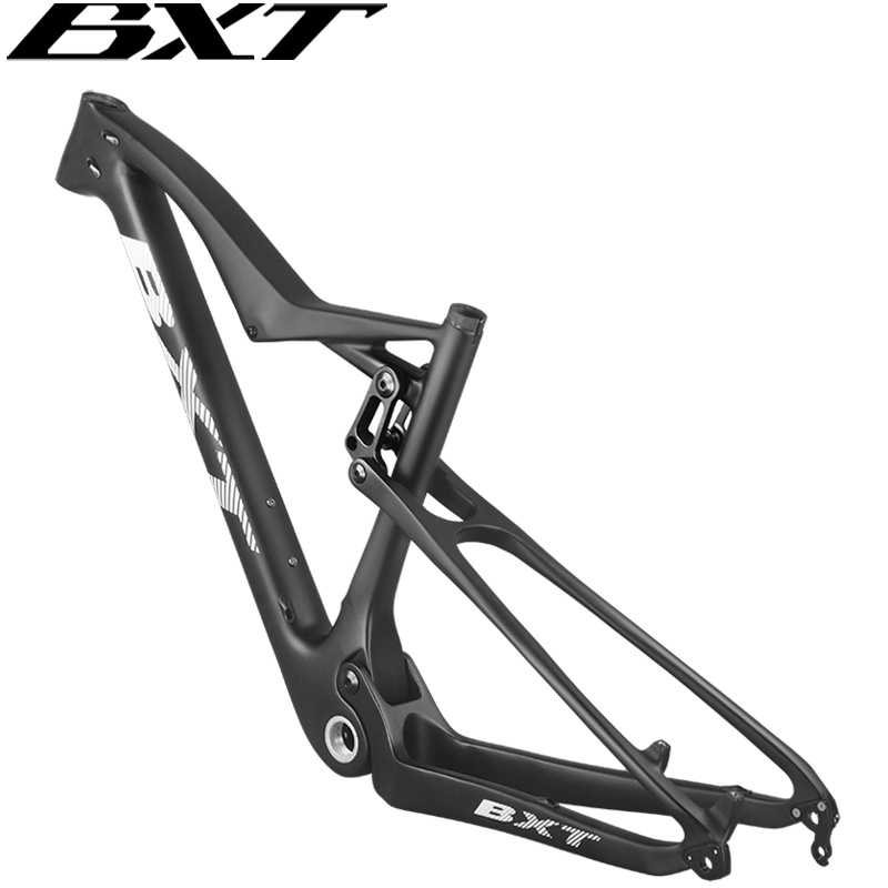 Full Carbon Suspension Mountain Bike Frame 29er Rear Shock Travel 100mm