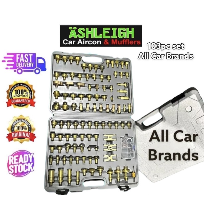 Ashleigh 103pc set Car Aircon Leak Test Kit Repair Automotive A ir