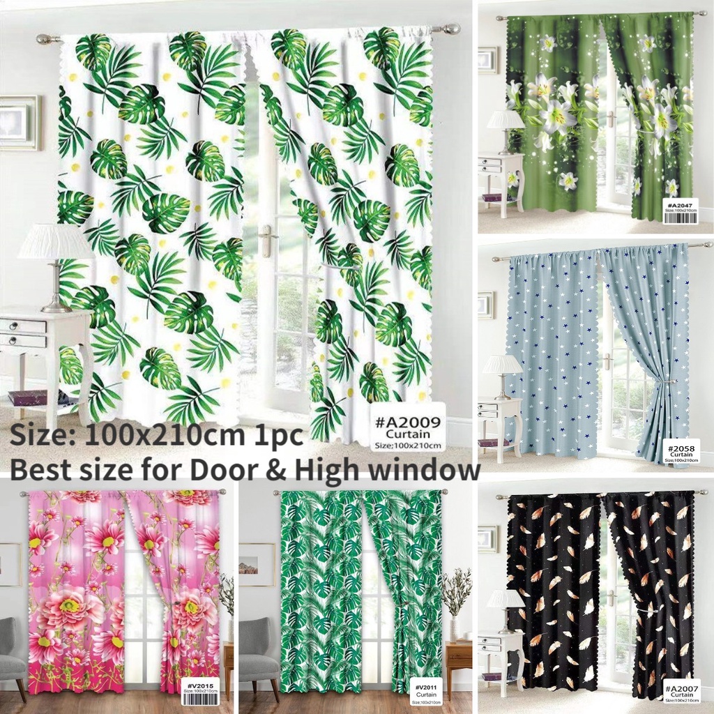 RCSC 2023 100x210cm Kurtina 1pc Long Modern Curtain Sale For Window