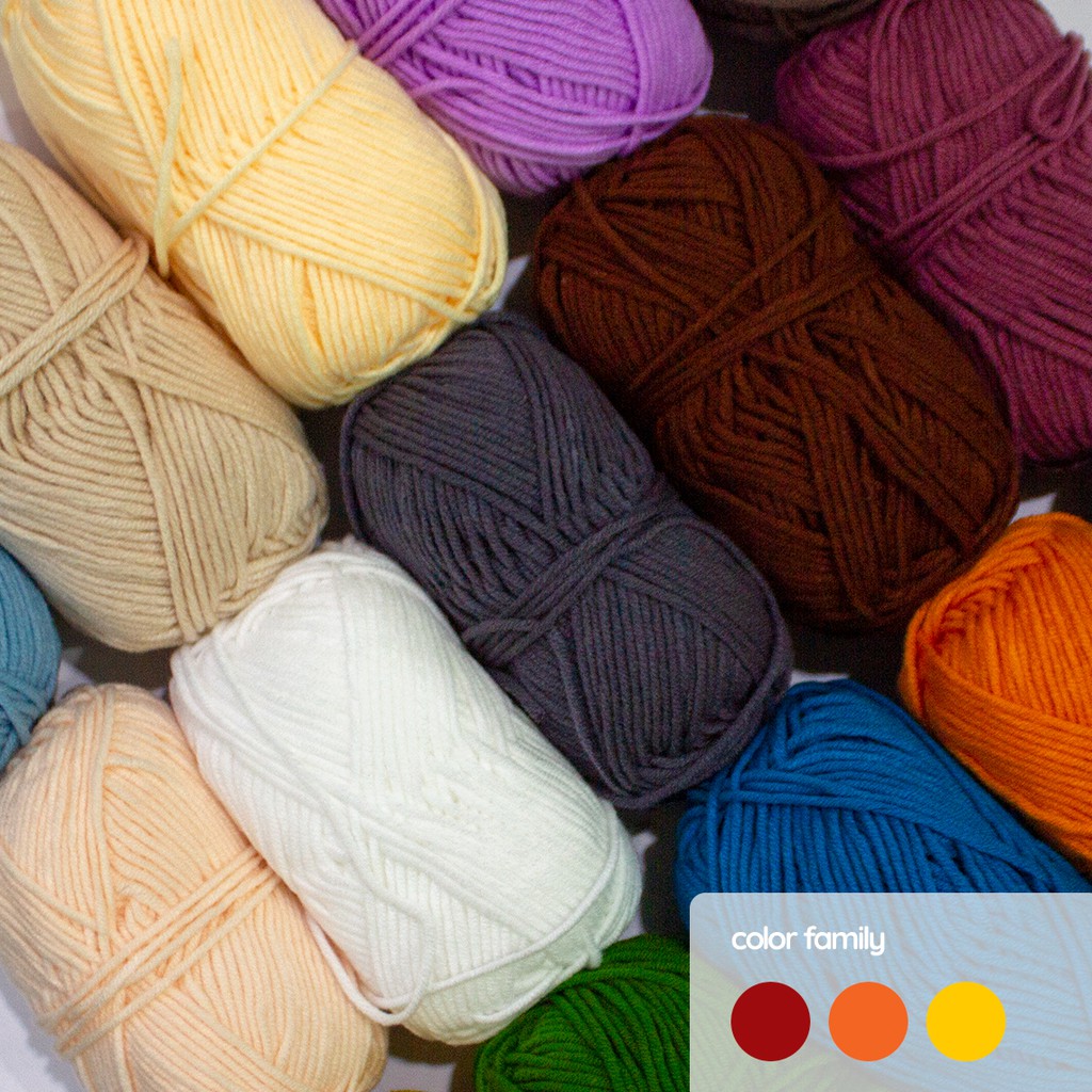 5ply Milk Cotton Yarn (50g) 2 of 5 Shopee Philippines