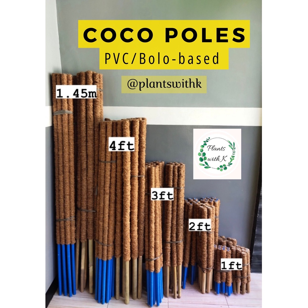 PVCbased Coco Pole cocopole, Plant Support, Plant Pole for Trailing